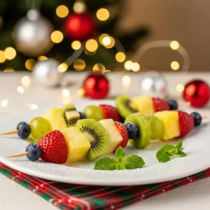 Espetada de frutas
